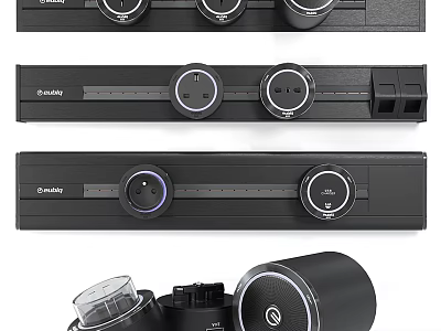 Smart Switch Panels With Modern Knob Controls And Styles 3d model