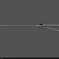 Sterile White Medical Instrument With Long Shaft And Ergonomic Handle For Clinical Procedures