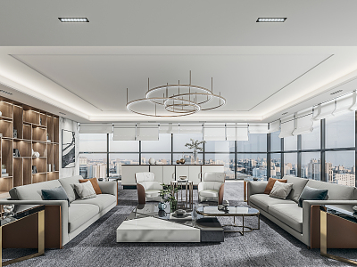 Light Luxury Negotiation Room model