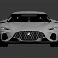 Silver Sleek Modern Sports Car With Streamlined Body And Black Alloy Wheels