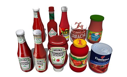 Modern Tomato Sauce 3d model