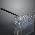 Metal Wire Storage Basket With Black Handle For Household Organizing Needs