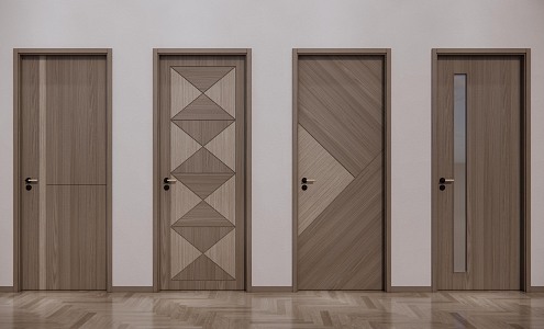 Modern swing door 3d model