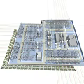 Large Scale Industrial Plant Layout With Power Transformers And Machinery Systems 3d model