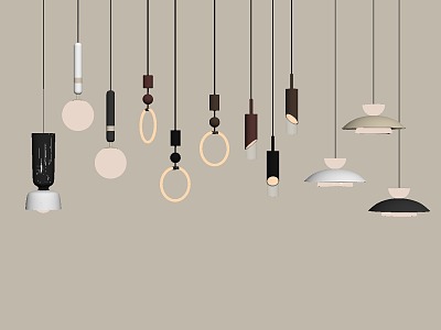 modern chandelier fishing line chandelier small chandelier 3d model