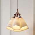 Modern White Polka Dot Pendant Light With Multiple Shades And Warm Glow