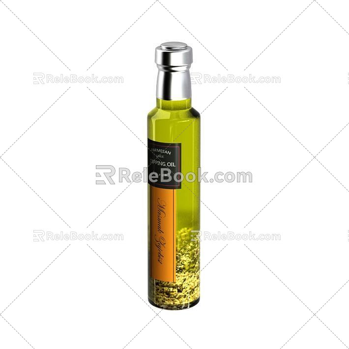 Kitchen supplies seasonings bottle jam bottle 3d model