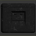 Rugged Gray Plastic Storage Box With Textured Surface And Side Handle