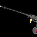 Electric Battery Powered Pressure Washer Gun With Long Wand And Nozzle
