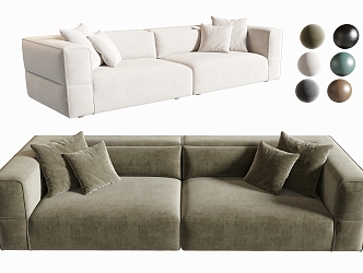 Modern sofa three-seat sofa living room sofa 3d model