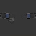 Two Black Electronic Equipment With Cables And Component Modules