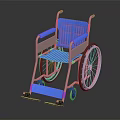 Premium Blue Medical Wheelchair with Lightweight Frame and Ergonomic Comfortable Seat