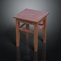 Simple Design Wooden Small Table With Square Top And Four Solid Wood Legs
