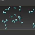 Flock of White Birds Flying in Formation on Black Background