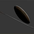 Ancient Weapon Shield and Curved Sword With Red Decorative Pattern