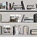 Modern Books 3d model