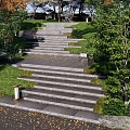 New Chinese Style Steps Landscape Platform Park Landscape Park High Difference Steps Mountaineering Trail Plant Group Landscape Stone Stairs 3d model