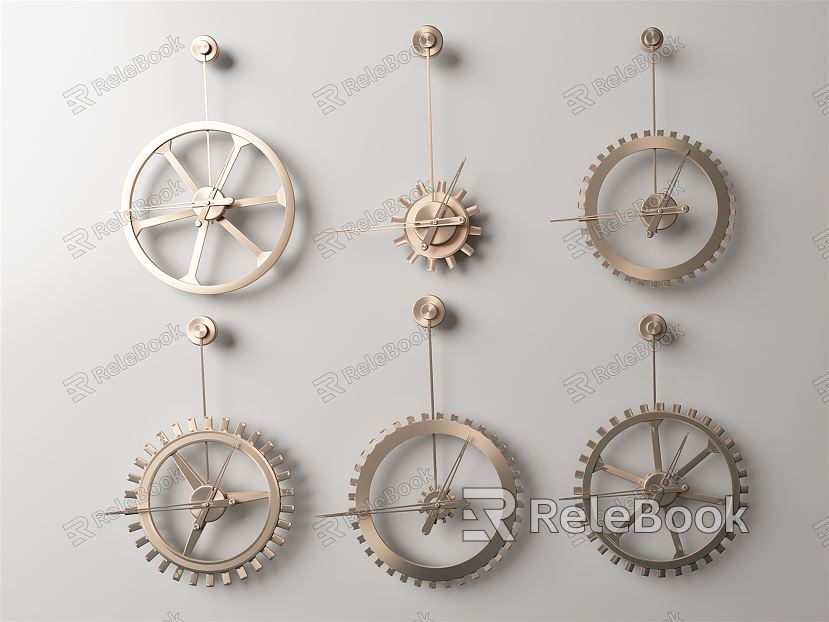 Light Luxury Clock Wall Decoration Pendant model