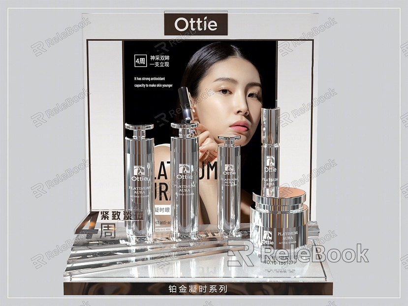 Modern Ottie Aodie Cosmetics Display Stand Women Cosmetics Lipstick Rouge Display Area Cosmetics Display Stand Advertising Aodie Cosmetics Display Stand model