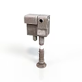 Industrial Metal Mechanical Equipment With Square Body Cylindrical Base And Interface