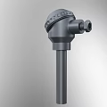 Industrial Sensor With Gray Body Circular Top Cylindrical Design And Side Port