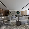 Modern reception area 3d model