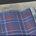 Folded Soft Plaid Pattern Fabric Household Essentials For Daily Use And Decoration