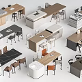 Stylish Bar Counter Designs With Wooden Marble Tops And Matching Chairs
