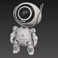 Cute robot science fiction robot cartoon robot intelligent robot small robot 3d model