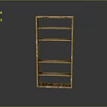 Simple Natural Wooden Bookshelf With Multiple Open Shelves And Vertical Design