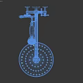 Modern Bathtub With Multiple Chrome Shower Heads And Flowing Water