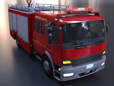 Fire truck, fire truck, special truck, rescue truck 3d model