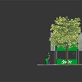 Sprite Green Tent Outdoor Setup With Trees And Roadside Grass
