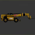 Yellow Spartan JOB Utility Vehicle with Extendable Boom for Heavy Duty Construction Tasks