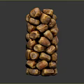 Fresh Brown Dates Stacked In Natural Pile For Healthy Snacking