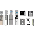 Direct drinking machine tea bar machine water purifier wall-mounted water dispenser coffee machine pipeline machine wall-mounted combination 3d model