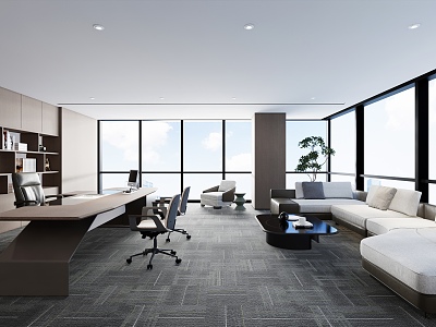 modern boss office model