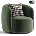 Divan ru Single Sofa Single Chair Casual Chair Fabric Sofa 3d model