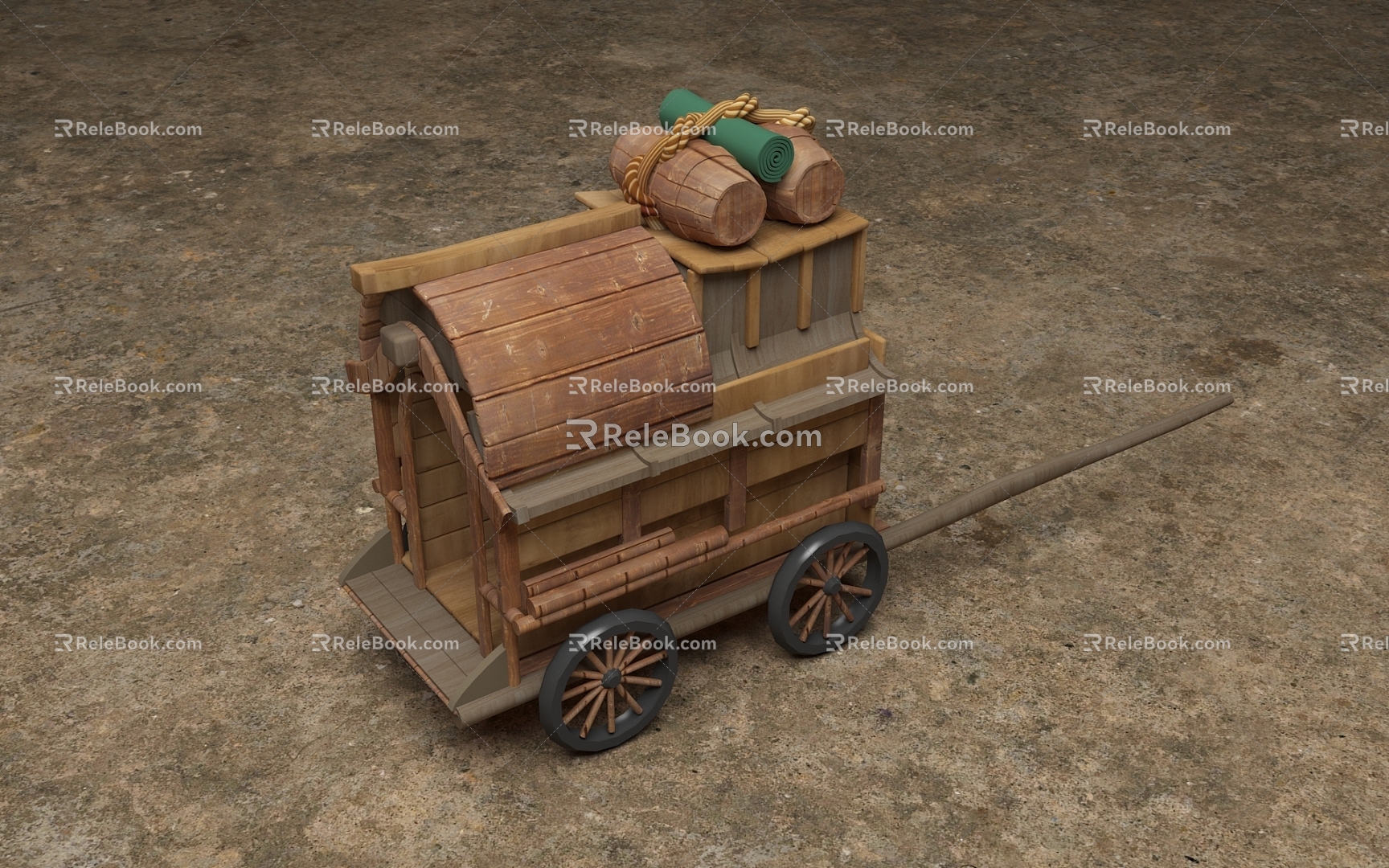 Carriage Cartoon Carriage Games Carriage 3d model