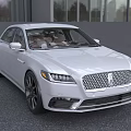 White Luxury Sedan Exterior Design With Chrome Grille LED Headlights And Alloy Wheels