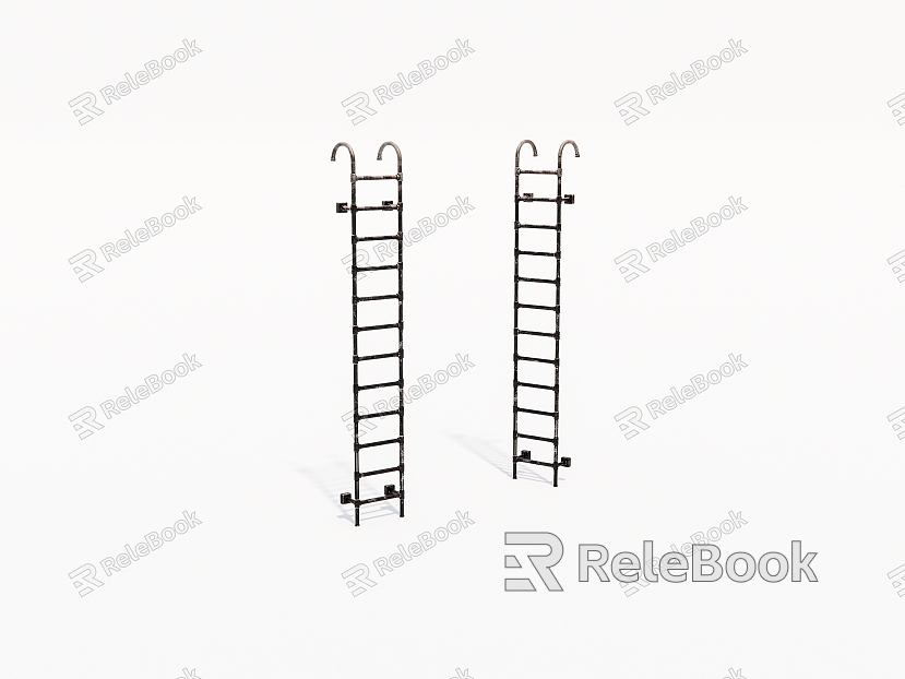 Old metal ladder model