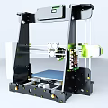 High Precision Industrial 3D Printer With Metal Frame Printing Platform And Mechanical Components 3d model