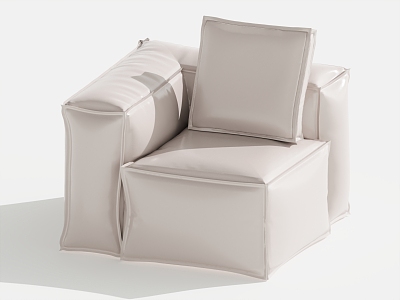 Single sofa single chair leisure sofa 3d model