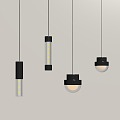 Modern chandelier combination 3d model