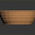 Orange Woven Basket For Home Daily Use As Practical Living Supplies