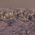 Rugged Mountain Landscape With Rocky Cliffs Sunlit Peaks And Natural Terrain Views