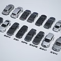 Various Car Models From Different Brands Including BMW Audi Mercedes And Porsche