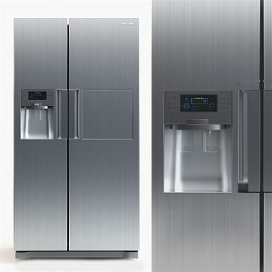 Modern refrigerator 3d model