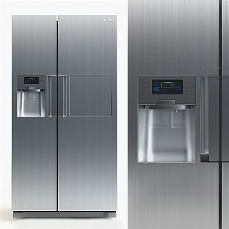 Modern refrigerator 3d model