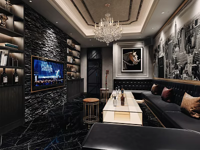 Modern KTV Box 3d model